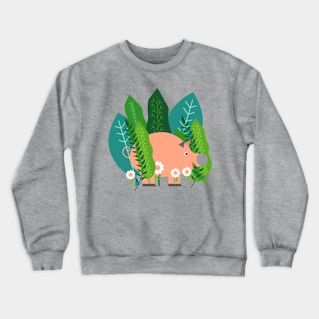 Piglet and sorrel Crewneck Sweatshirt by CocoDes